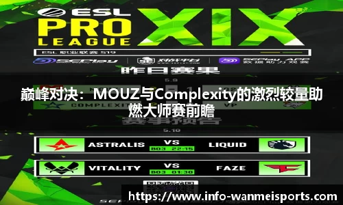 巅峰对决：MOUZ与Complexity的激烈较量助燃大师赛前瞻